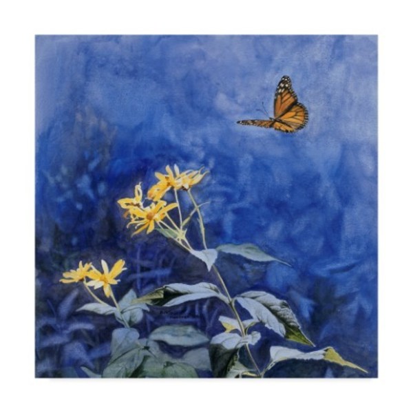 Trademark Fine Art Rusty Frentner 'Monarch Butterfly' Canvas Art, 18x18 ALI33112-C1818GG